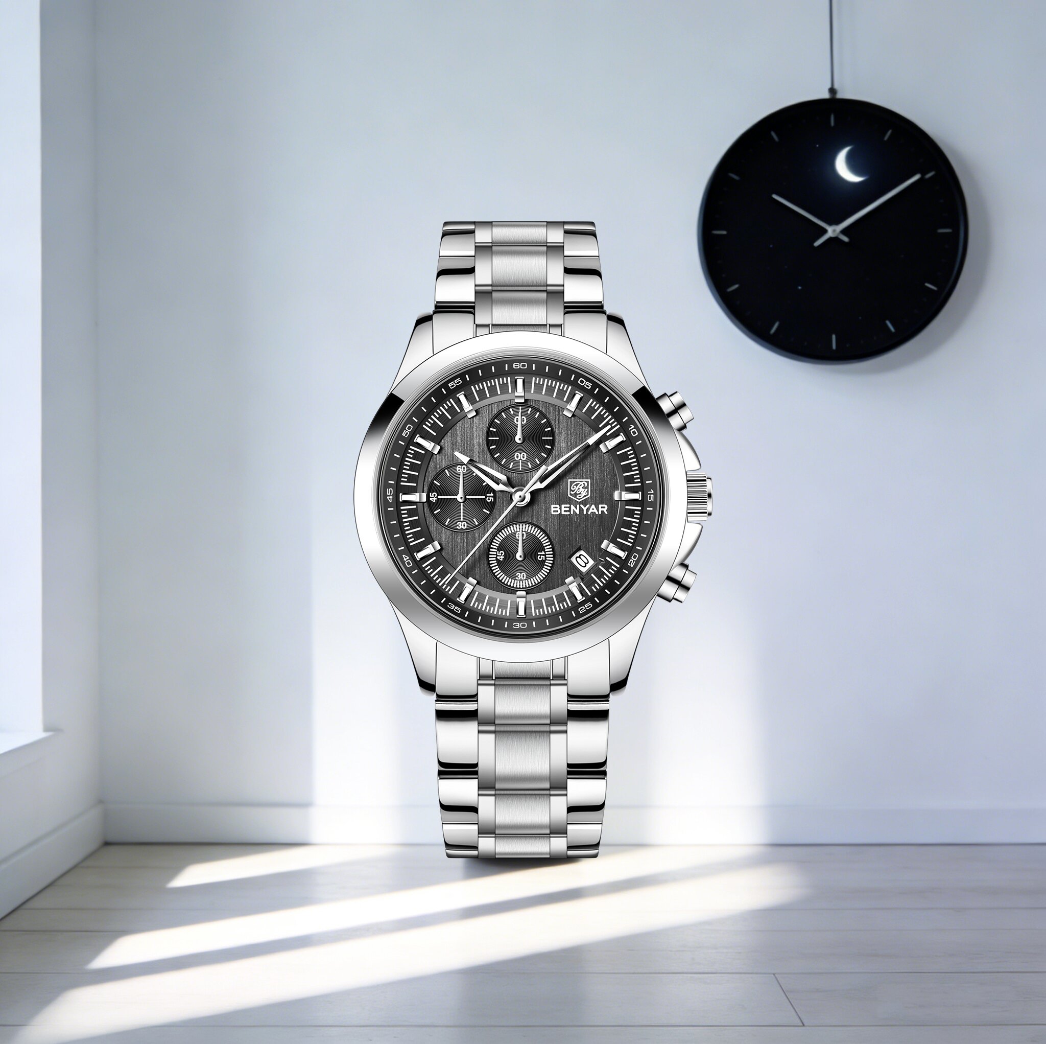 Men'S Formal Wear Watches - BENYAR Luxuriöse, dezente Herren-Quarzuhr, passend zu