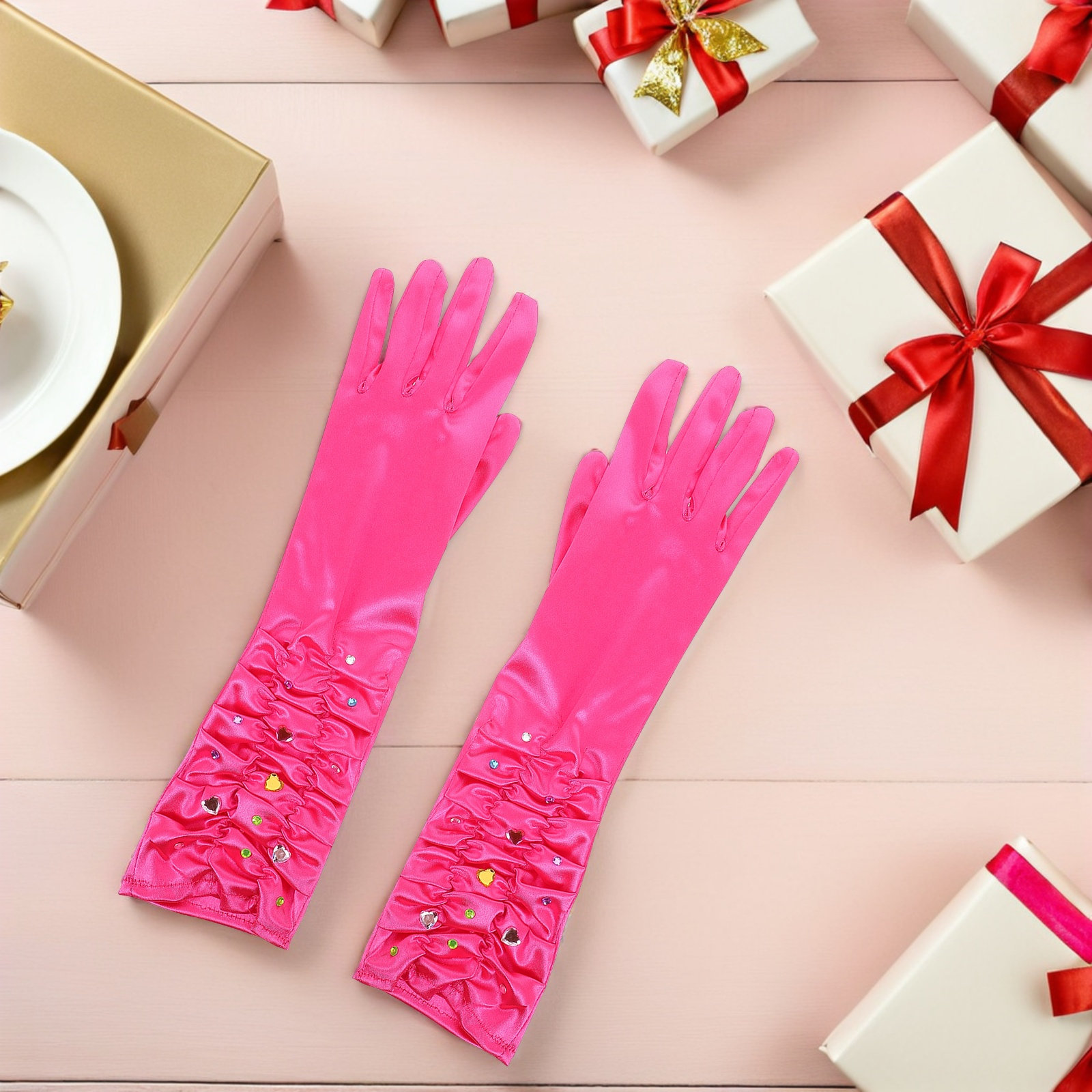 1 Set Prinzessinnen-Handschuhe – Formal Glove Leather Bewertung und Preis