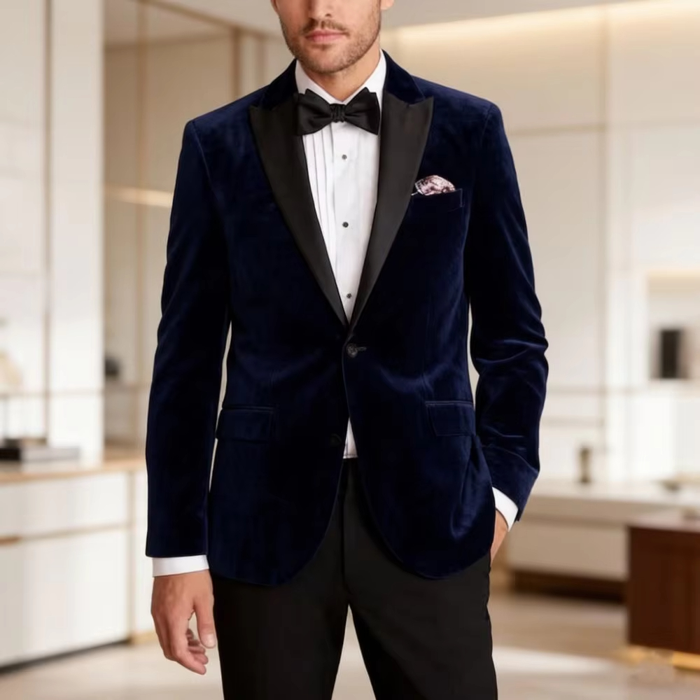 Samt-Anzug für Herren Slim Fit – Elegant Formal Men'S Wear Bewertung und Preis