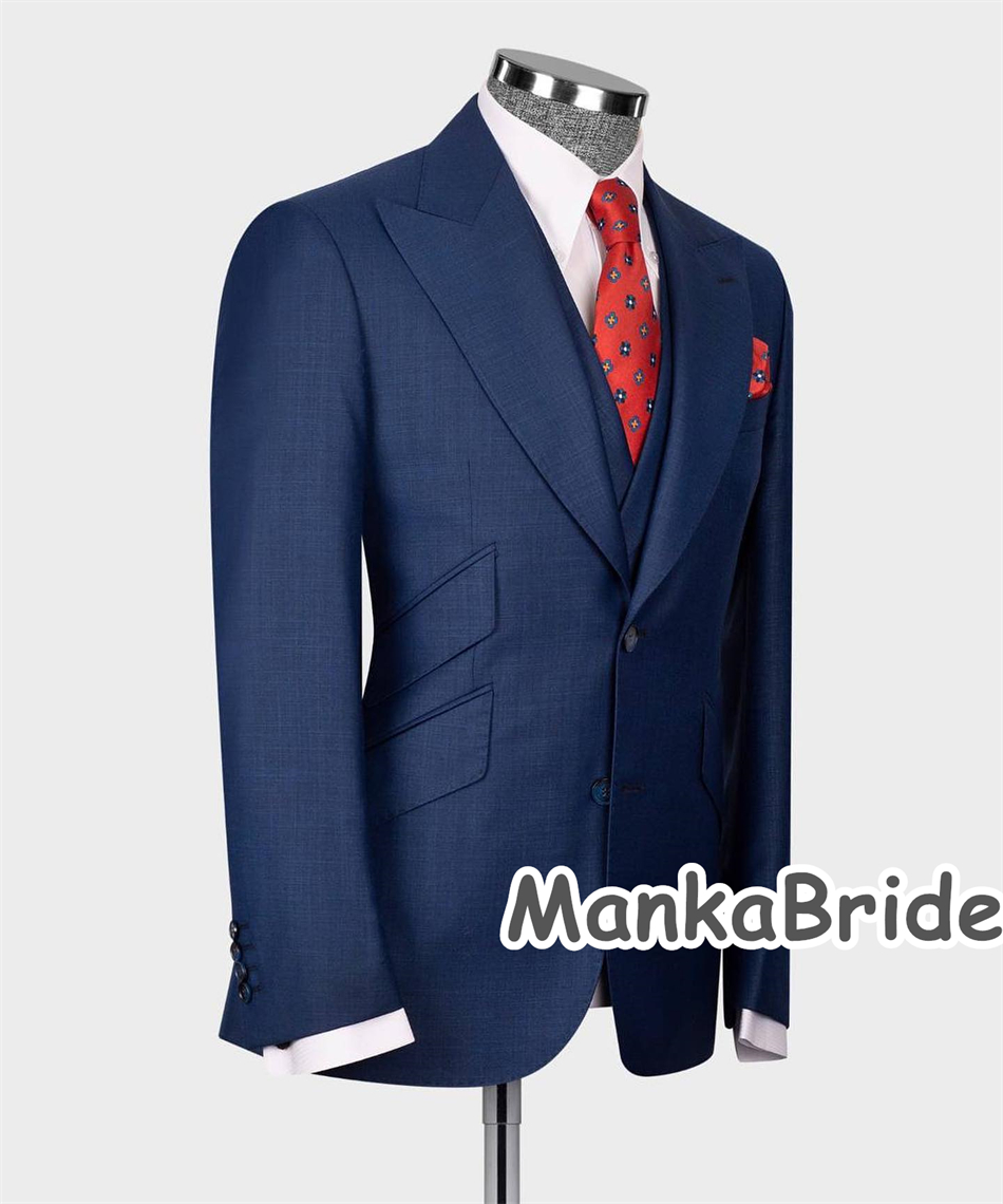 Eleganter marineblauer klassis – Elegant Formal Men'S Wear Bewertung und Preis
