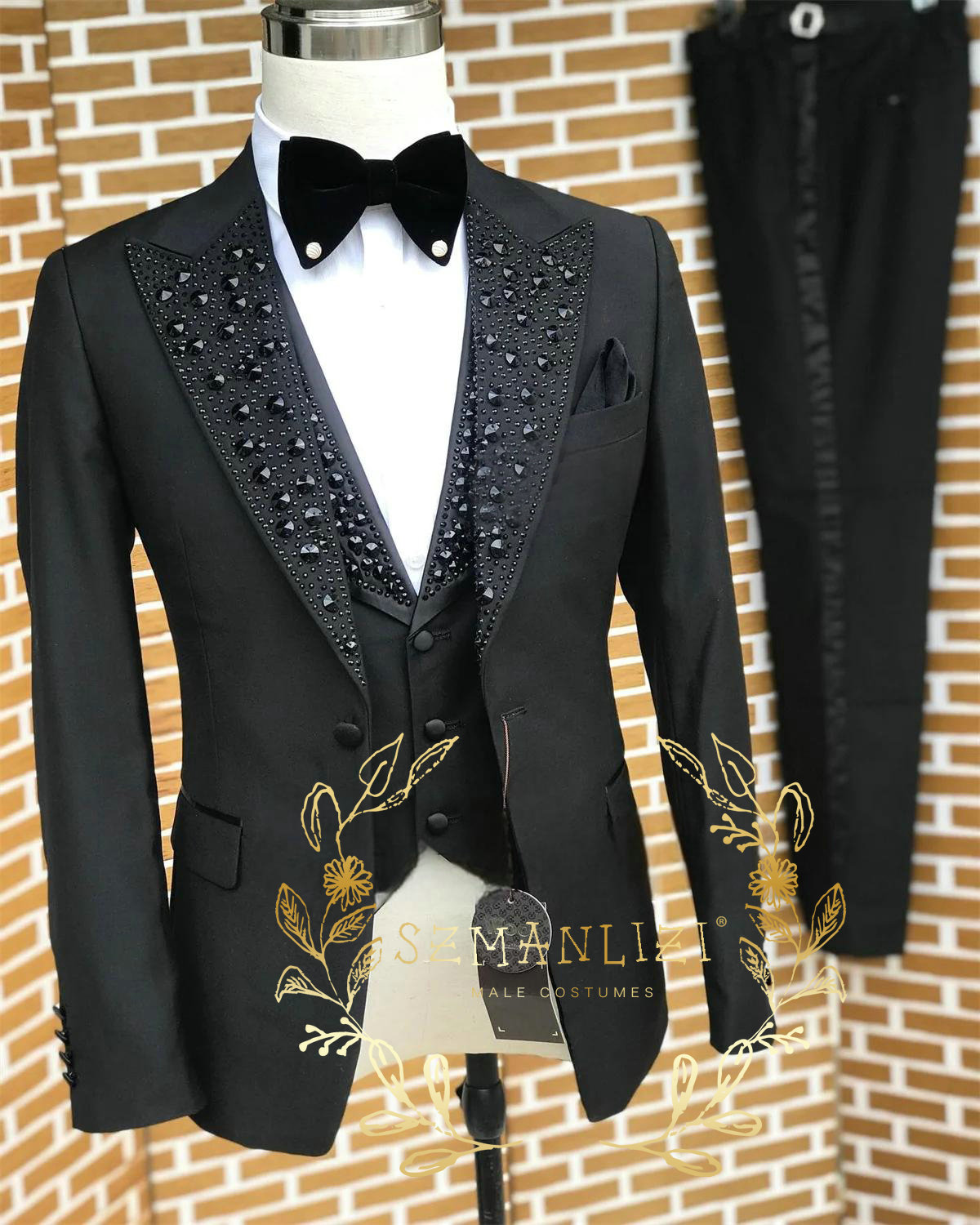 Schwarze Herrenanzüge Luxus St – Men Formal Wear For Wedding Bewertung und Preis