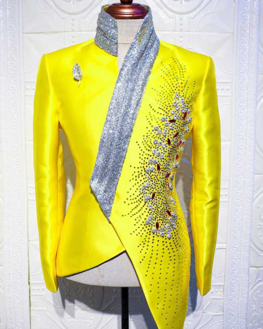 Modischer gelber Hochzeits-Smo – Formal Wear For Men Yellow Bewertung und Preis