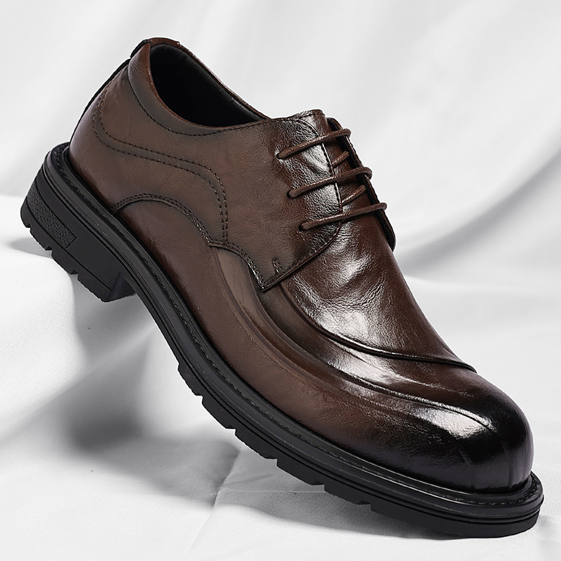 Braune, glänzende, echte Leder – Men'S Formal Wear For A Wedding Bewertung und Preis