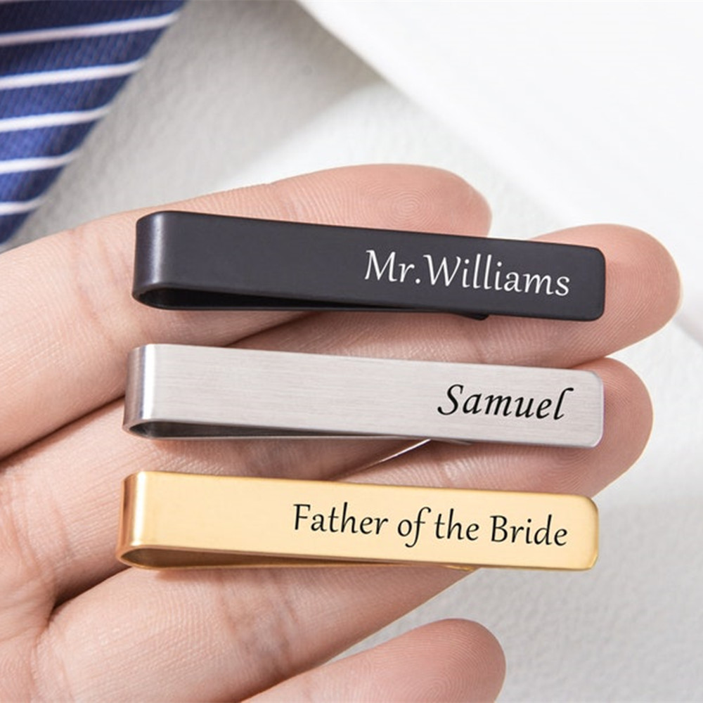 Personalisierte Name Krawatte  – Tie Bar Clip Bewertung und Preis