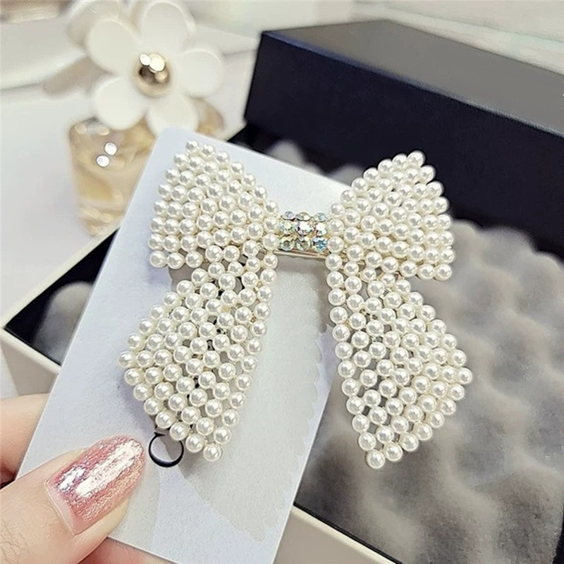 Strass Perle Bogen Haar Clips  – Tie Bar Clip Bewertung und Preis