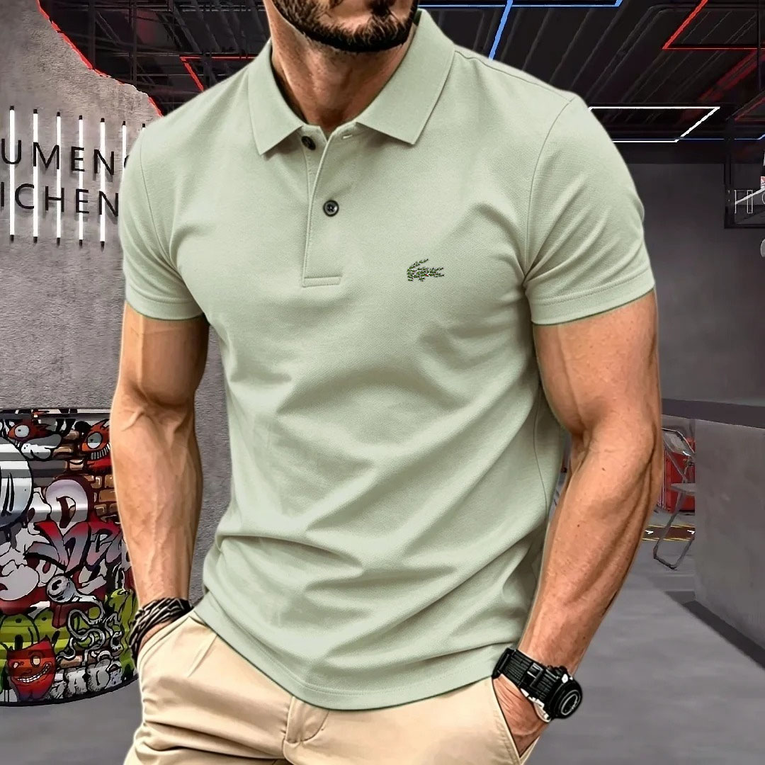 Herren Kurzarm-Poloshirt mit K – Men'S Formal Wear Accessories Bewertung und Preis