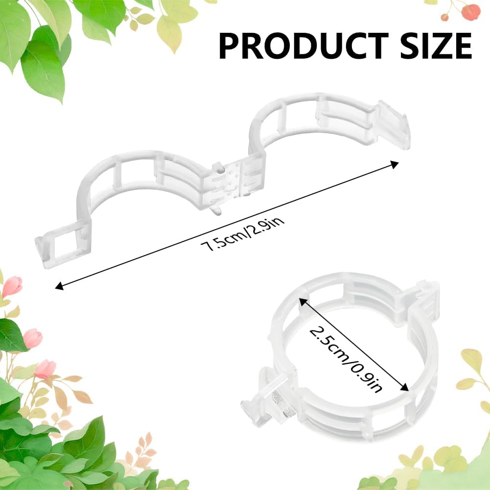 100 Stück Pflanzenstützclips,  – Tie Bar Clip Bewertung und Preis