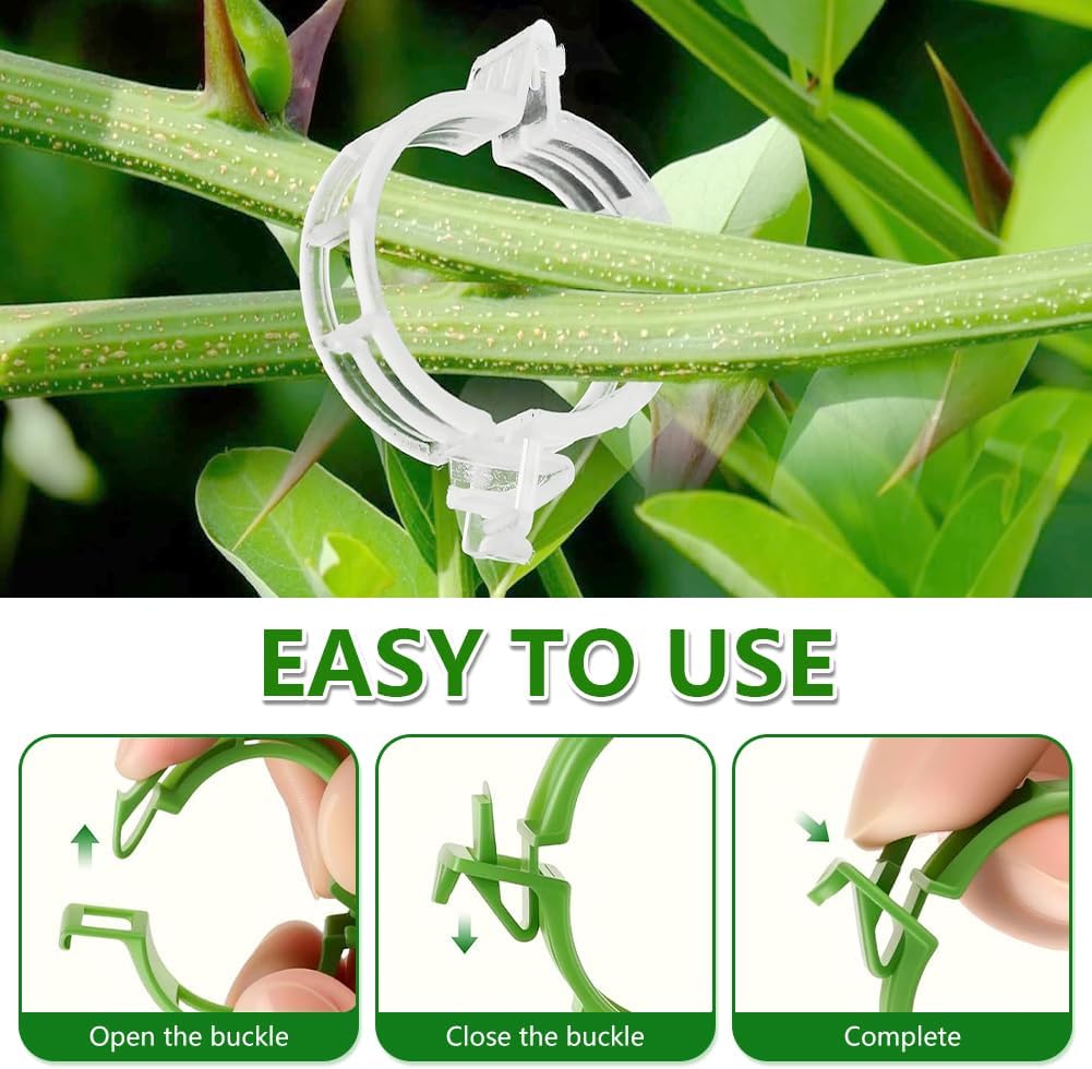 100 Stück Pflanzenstützclips,  – Tie Bar Clip Bewertung und Preis