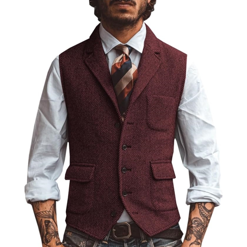 Neue Herrenweste mit V-Ausschn – Men'S Formal Wear For A Wedding Bewertung und Preis