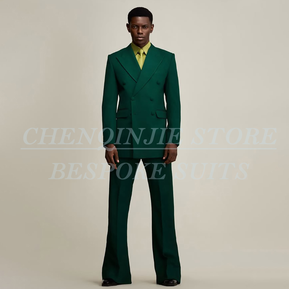 Luxuriöse Grüne Herrenanzüge F – Men Formal Wear Pants Bewertung und Preis