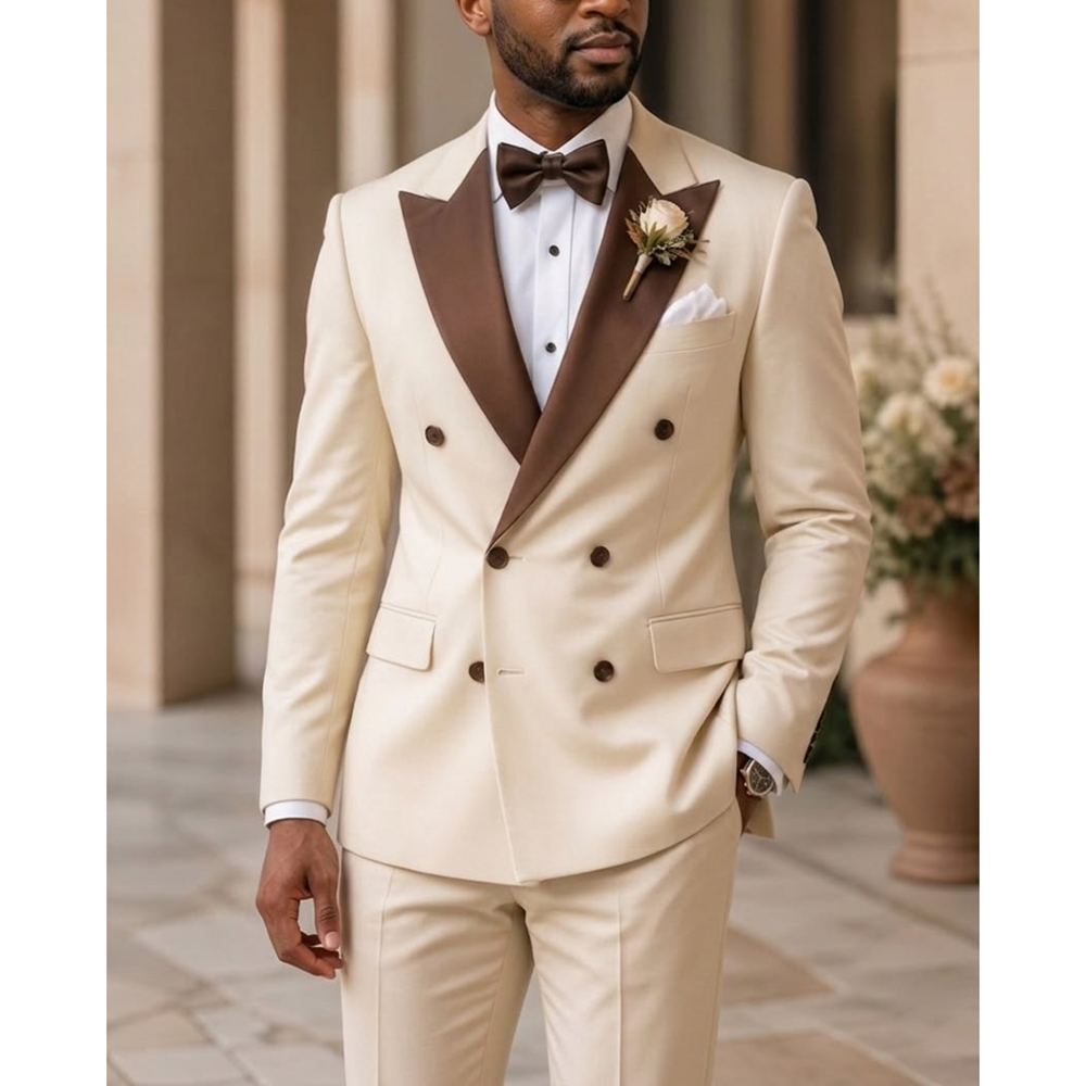 Herren Doppelreihiger Smoking  – Men Formal Wear For Wedding Bewertung und Preis
