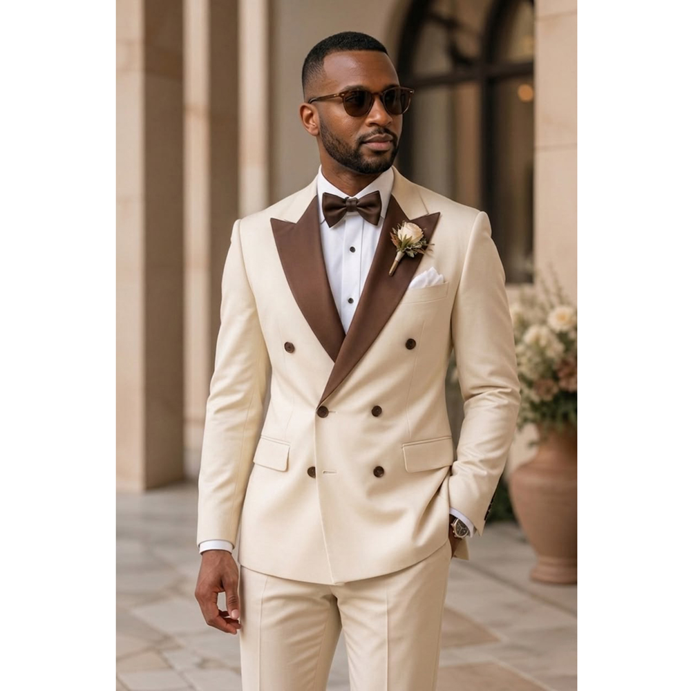 Herren Doppelreihiger Smoking  – Men Formal Wear For Wedding Bewertung und Preis
