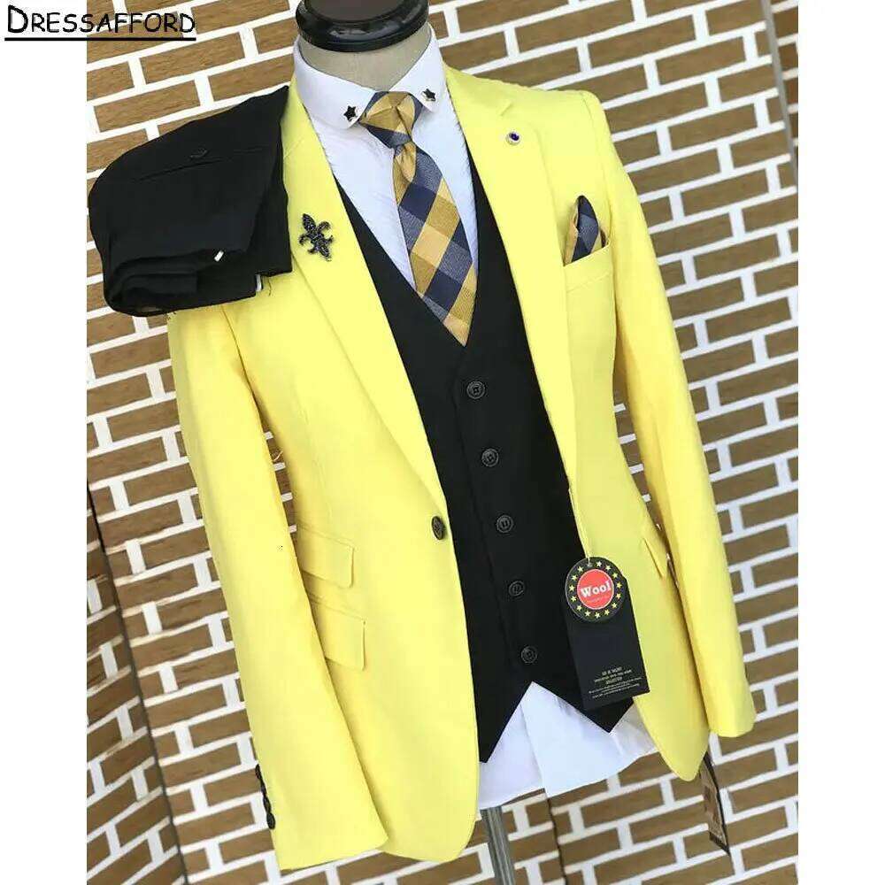 Gelber Eleganter Herren Busine – Formal Wear For Men Yellow Bewertung und Preis
